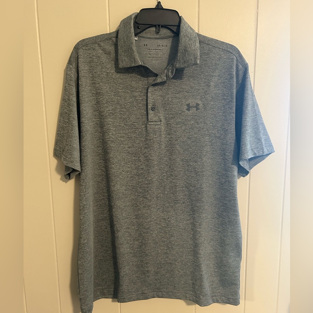 NWOT Mens grey Under Armour button up
